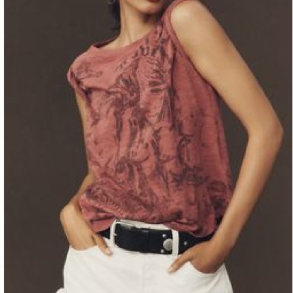 Anthropologie Short Tee in Rose